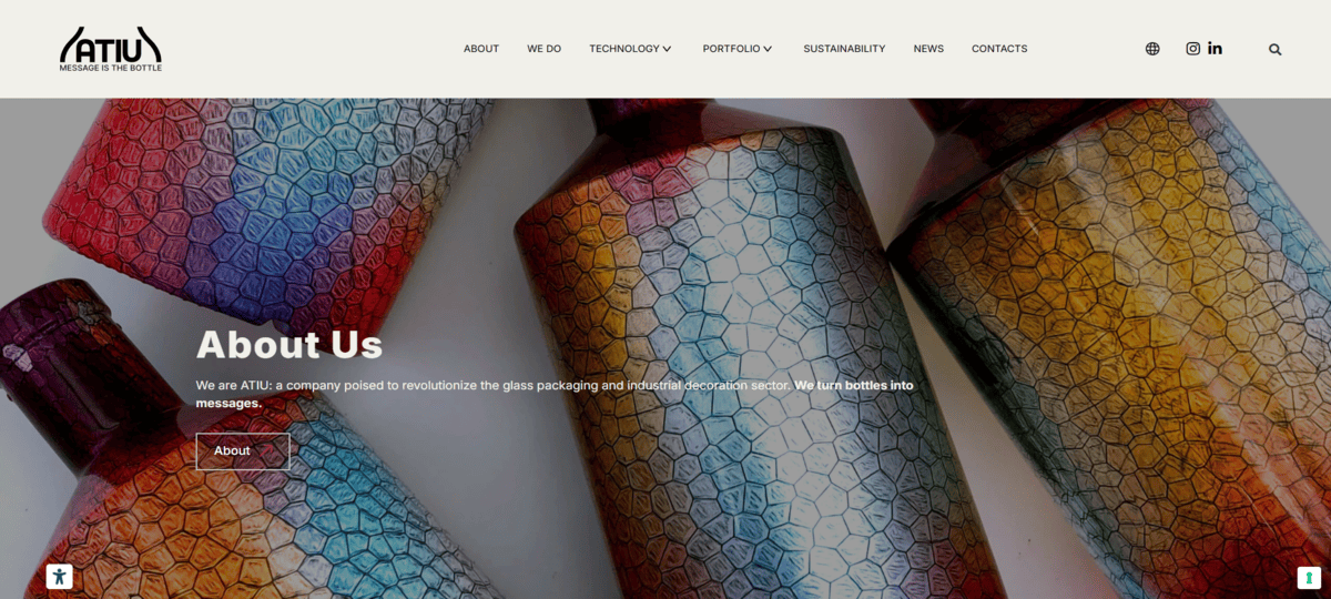 Atiu Message is the Bottle Sito Web